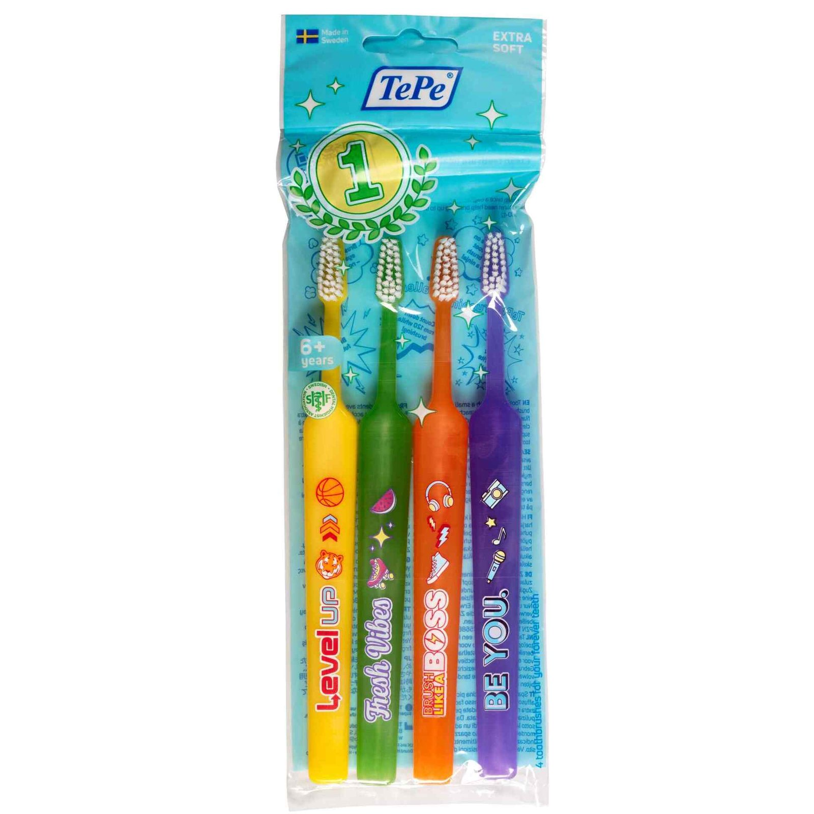 TePe Kids Extra Soft Tandborste 4-pack