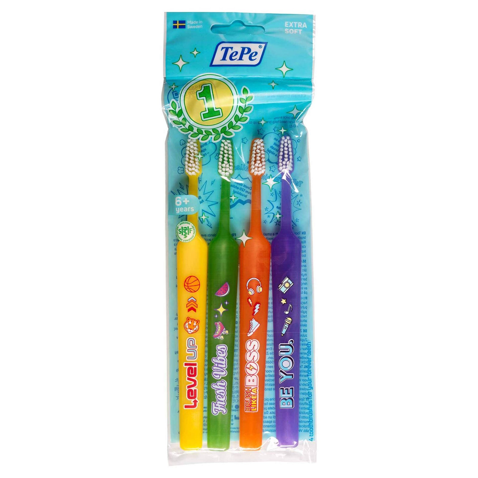 TePe Kids Extra Soft Tandborste 4-pack