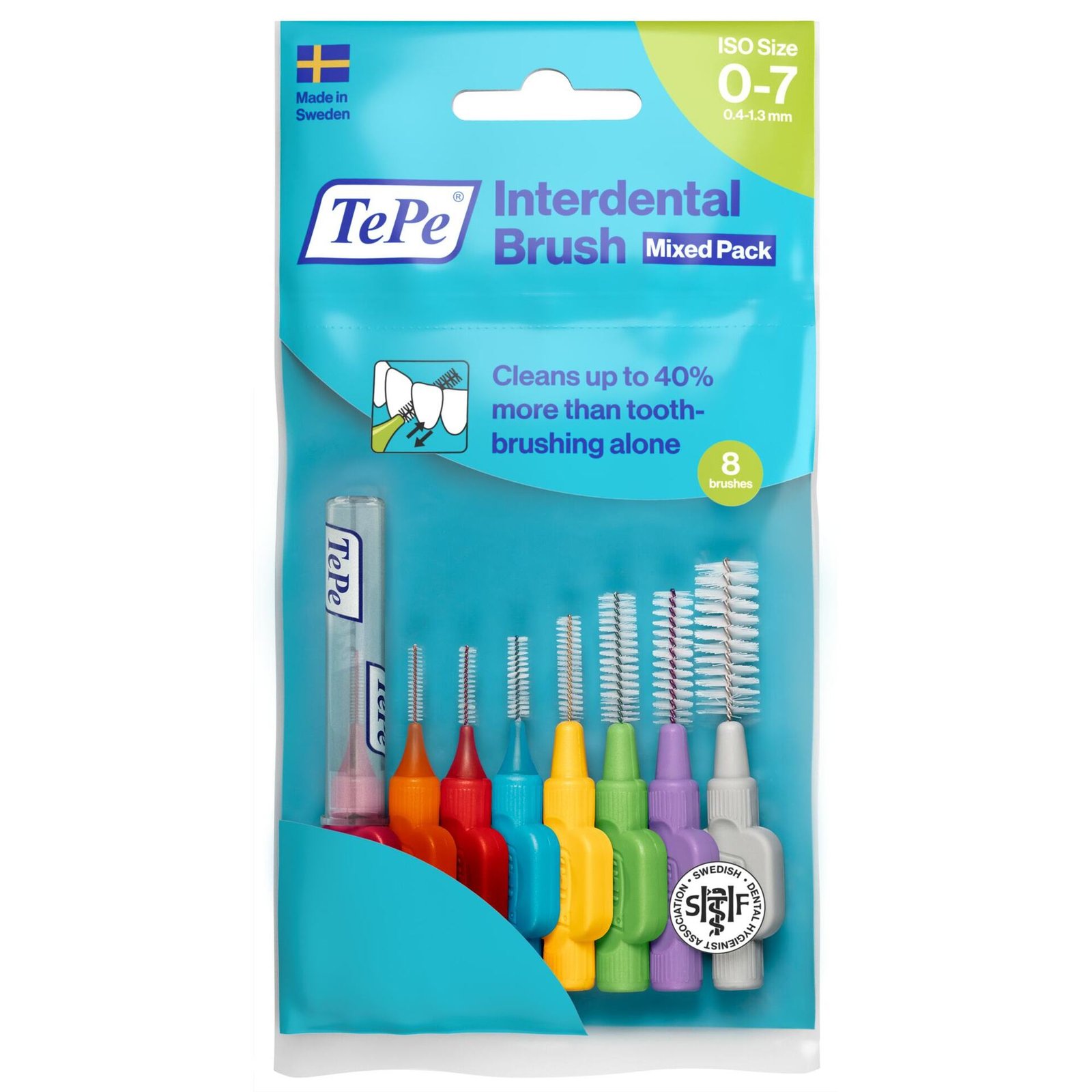 TePe Mellanrumsborste Original Mixpack 8-pack