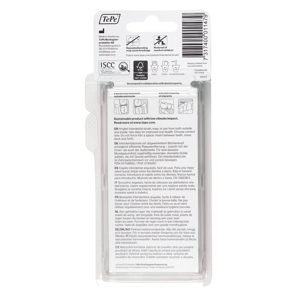 TePe Angle Vinklad Mellanrumsborste 0,4mm Rosa 6-pack