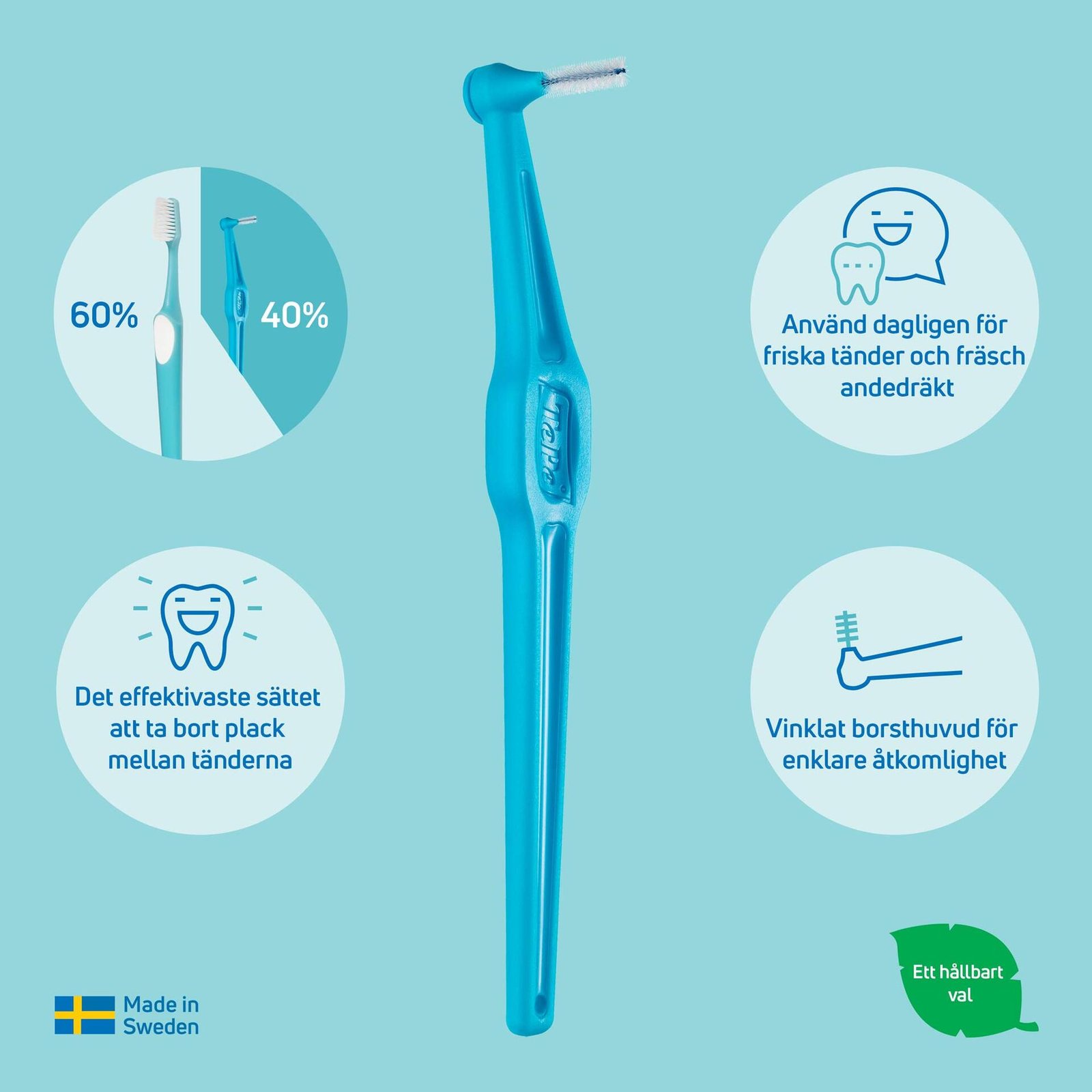 TePe Angle Vinklad Mellanrumsborste Mixpack 6-pack