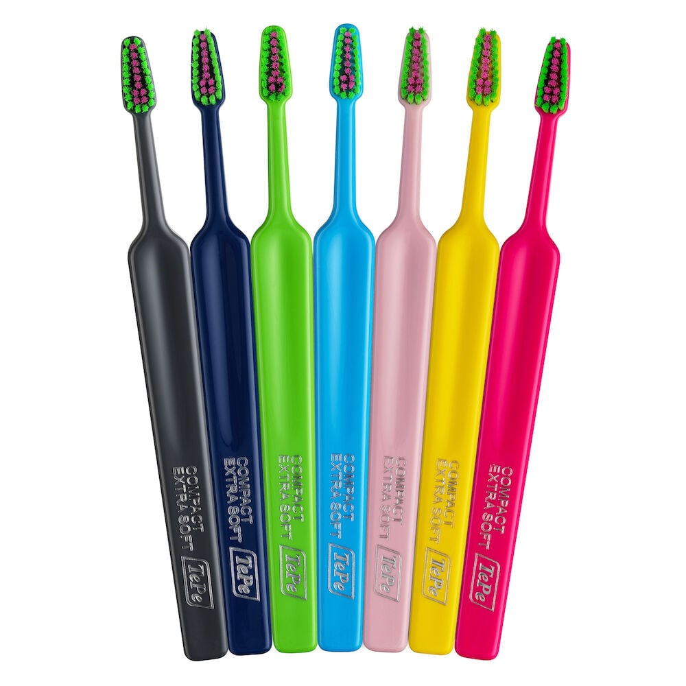 TePe Colour Compact Extra Soft Tandborste 4-pack
