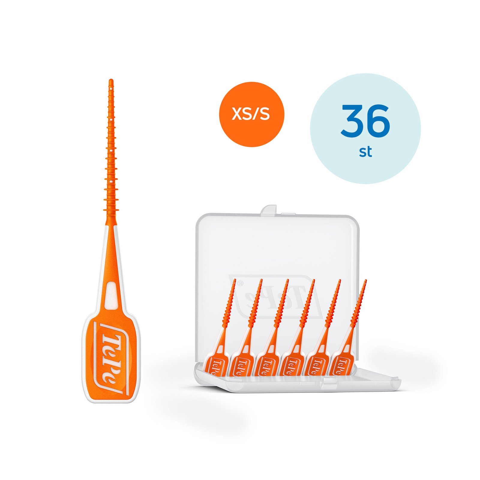 TePe EasyPick XS/S Tandpetare Orange 36-pack