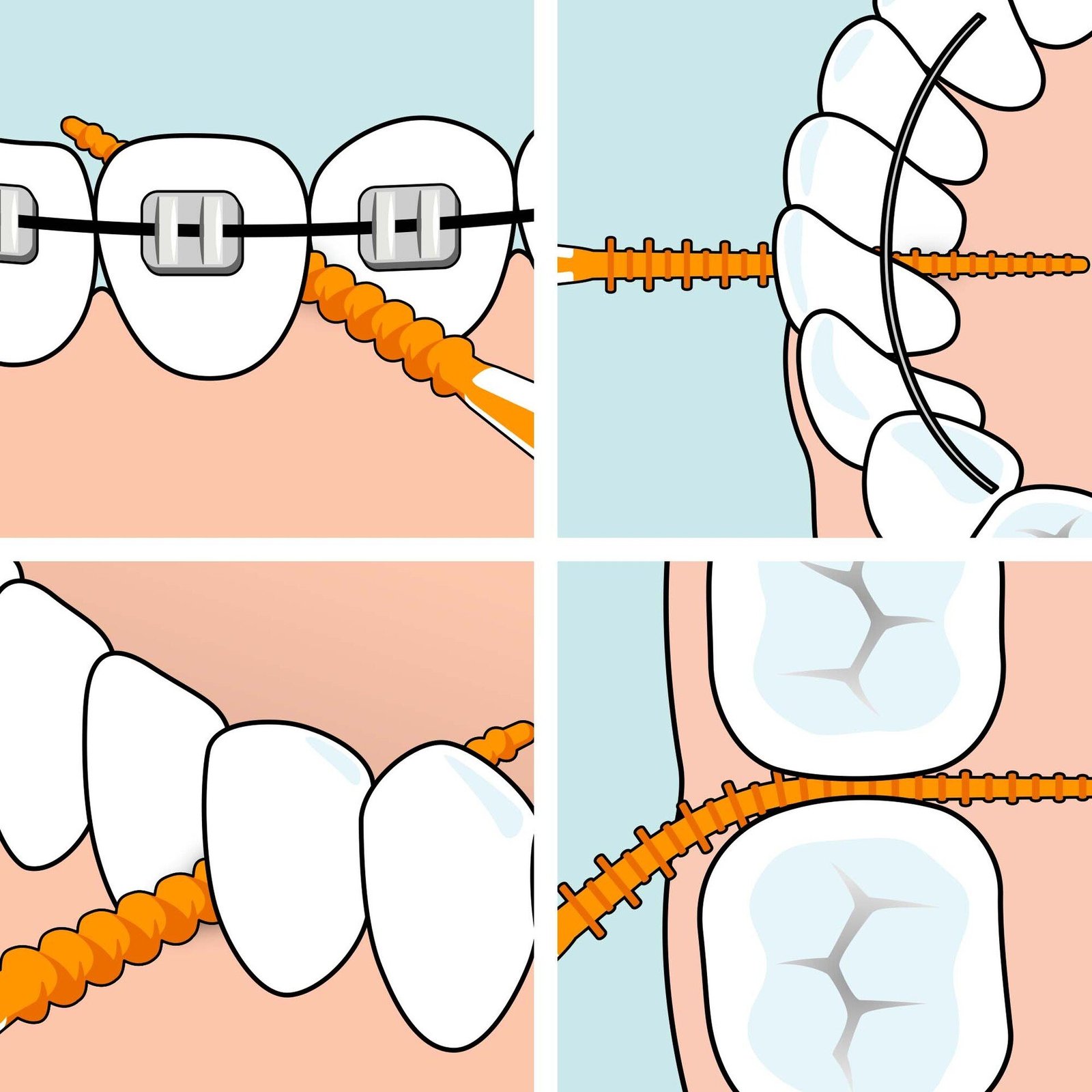 TePe EasyPick XS/S Tandpetare Orange 36-pack