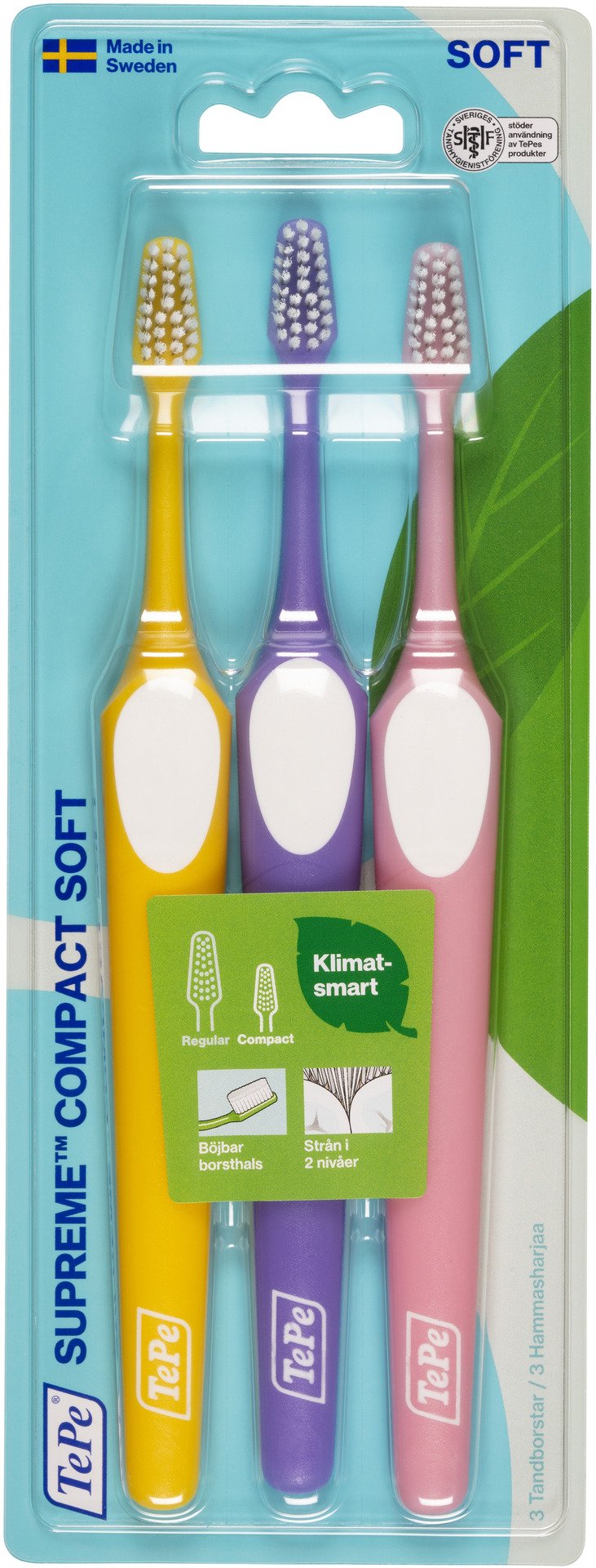 TePe Supreme Compact Soft Tandborstar 3-pack