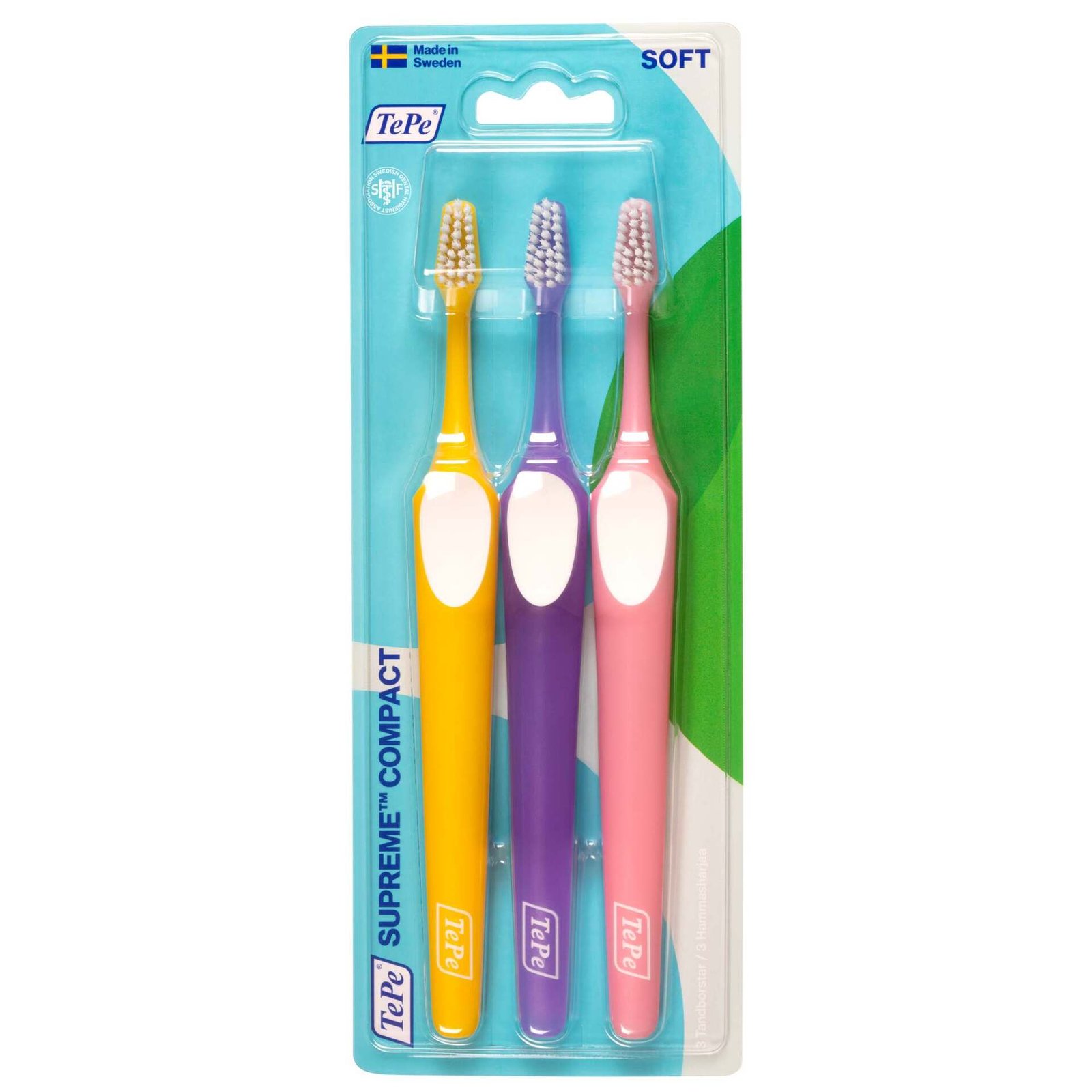 TePe Supreme Compact Soft Tandborstar 3-pack