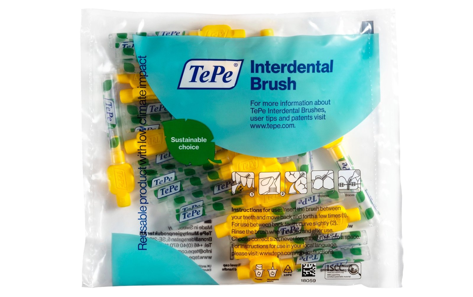 TePe Mellanrumsborste Gul 0,7 mm 20-pack