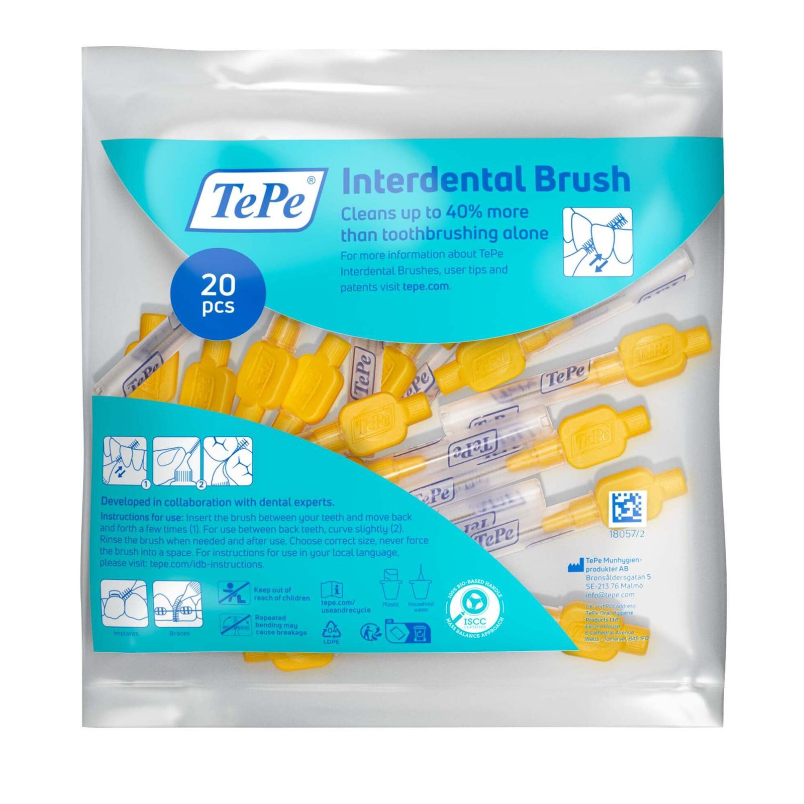 TePe Mellanrumsborste Gul 0,7 mm 20-pack