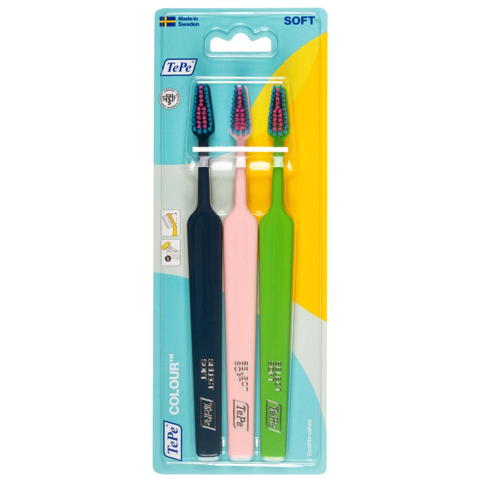 TePe Colour Soft Tandborste 3-pack
