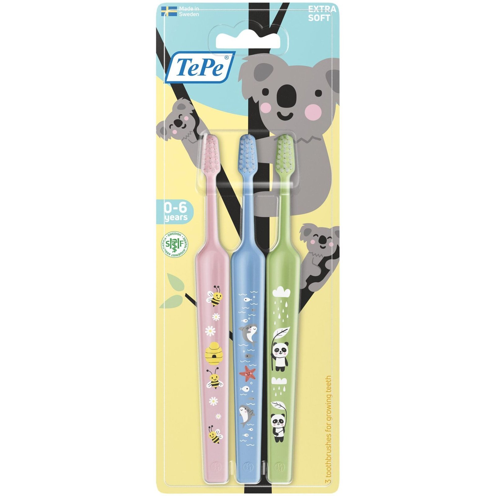 TePe Mini Extra Soft 0-6 år 3 st