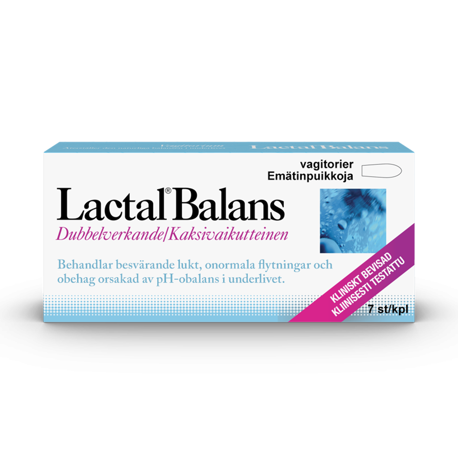 Lactal Balans Vagitorier intimvård 7 st