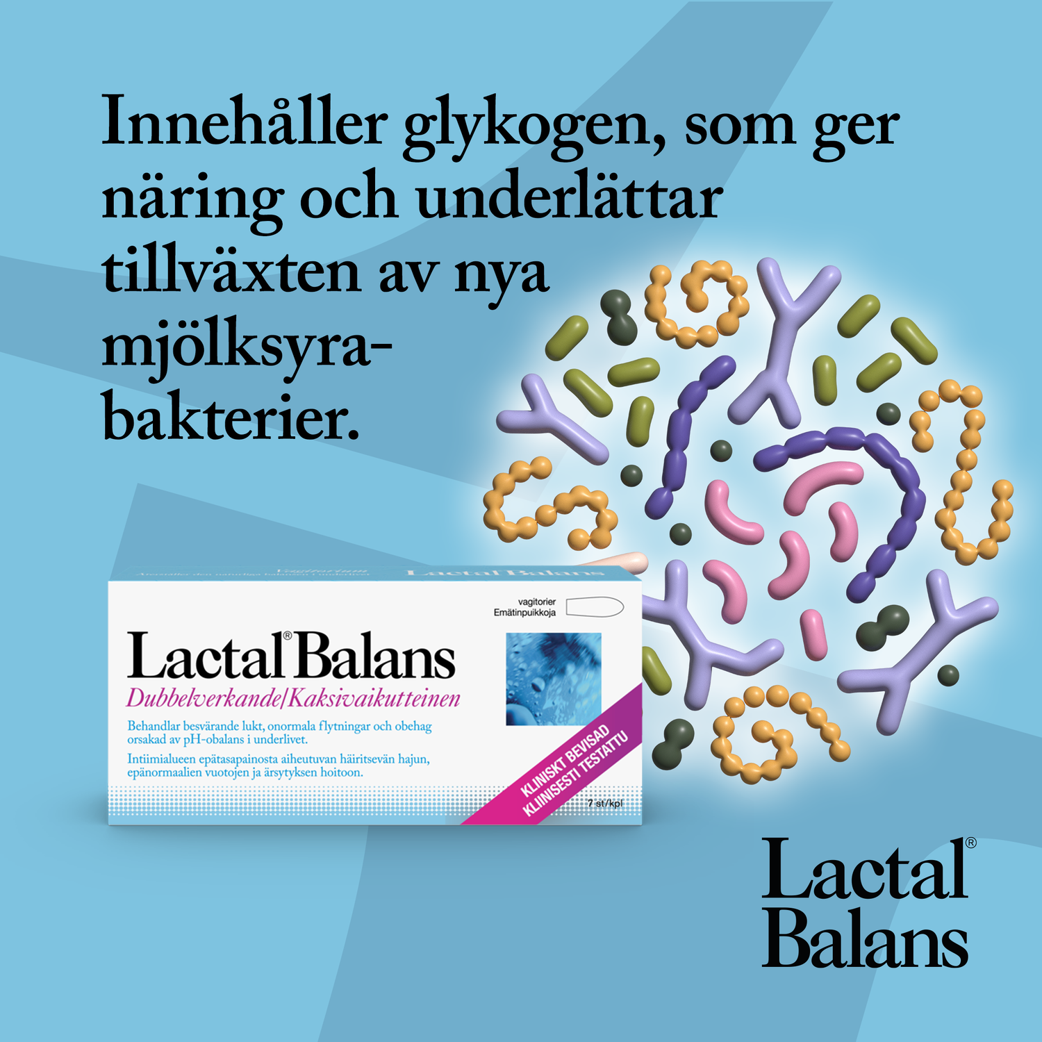 Lactal Balans Vagitorier intimvård 7 st
