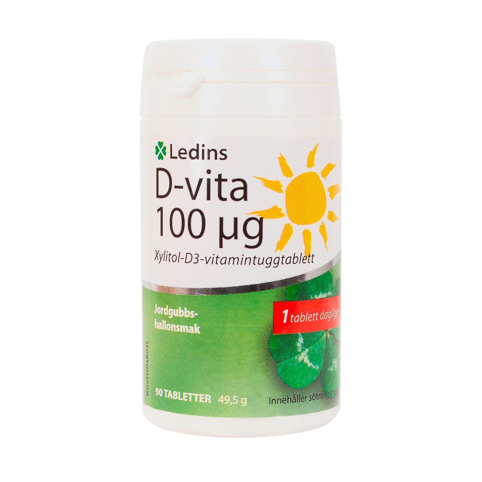 Ledins D-vitamin 100µg 90 tuggtabletter