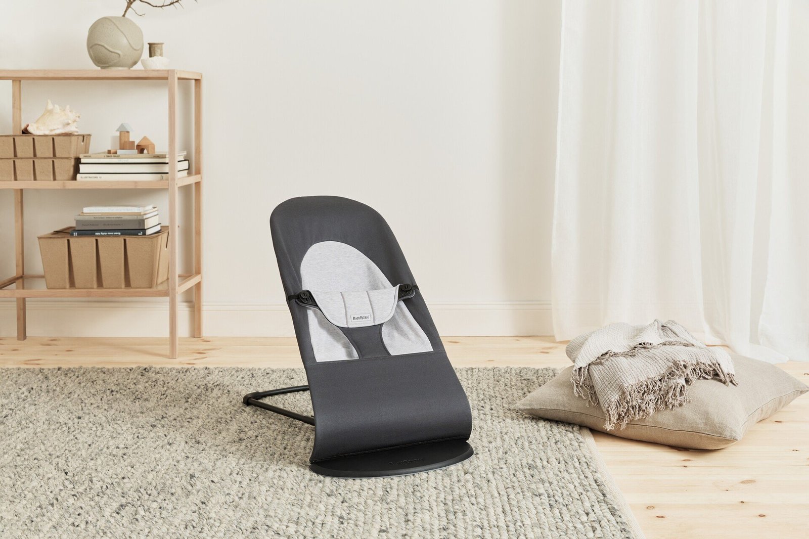 BabyBjörn Babysitter Balance Soft Vävd/Jersey Mörkgrå/Grå