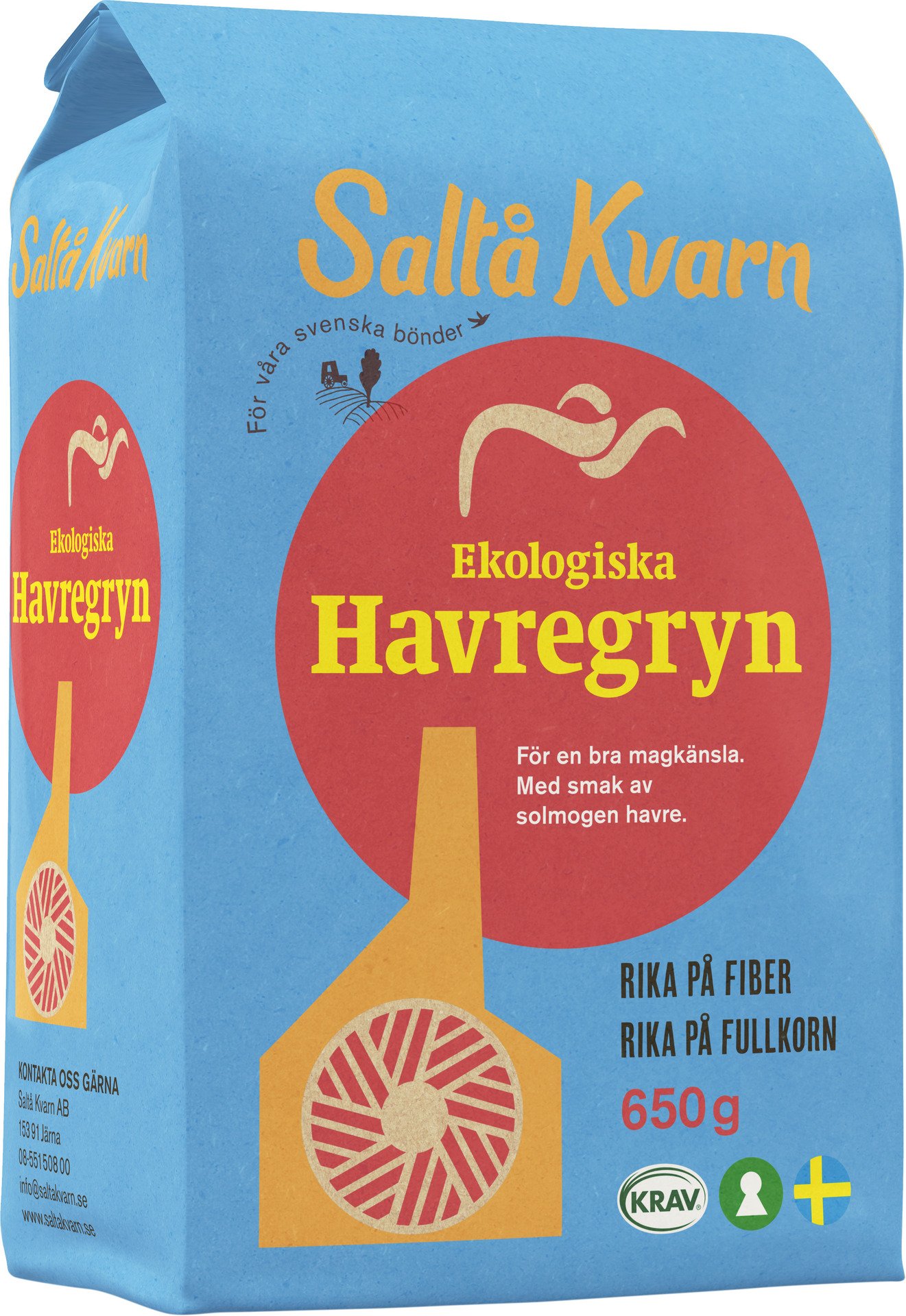 Saltå Kvarn Ekologiska Havregryn 650g