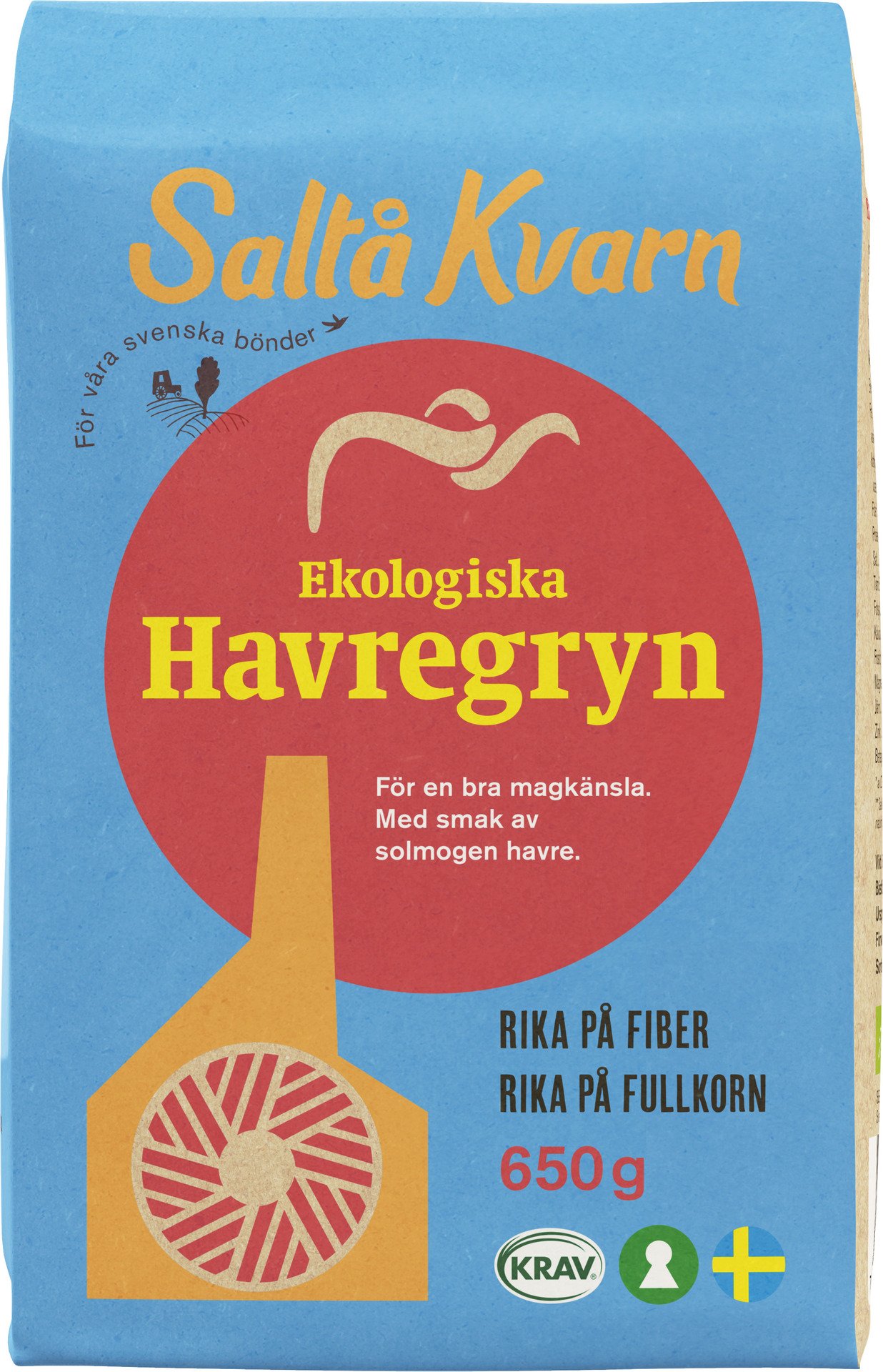 Saltå Kvarn Ekologiska Havregryn 650g