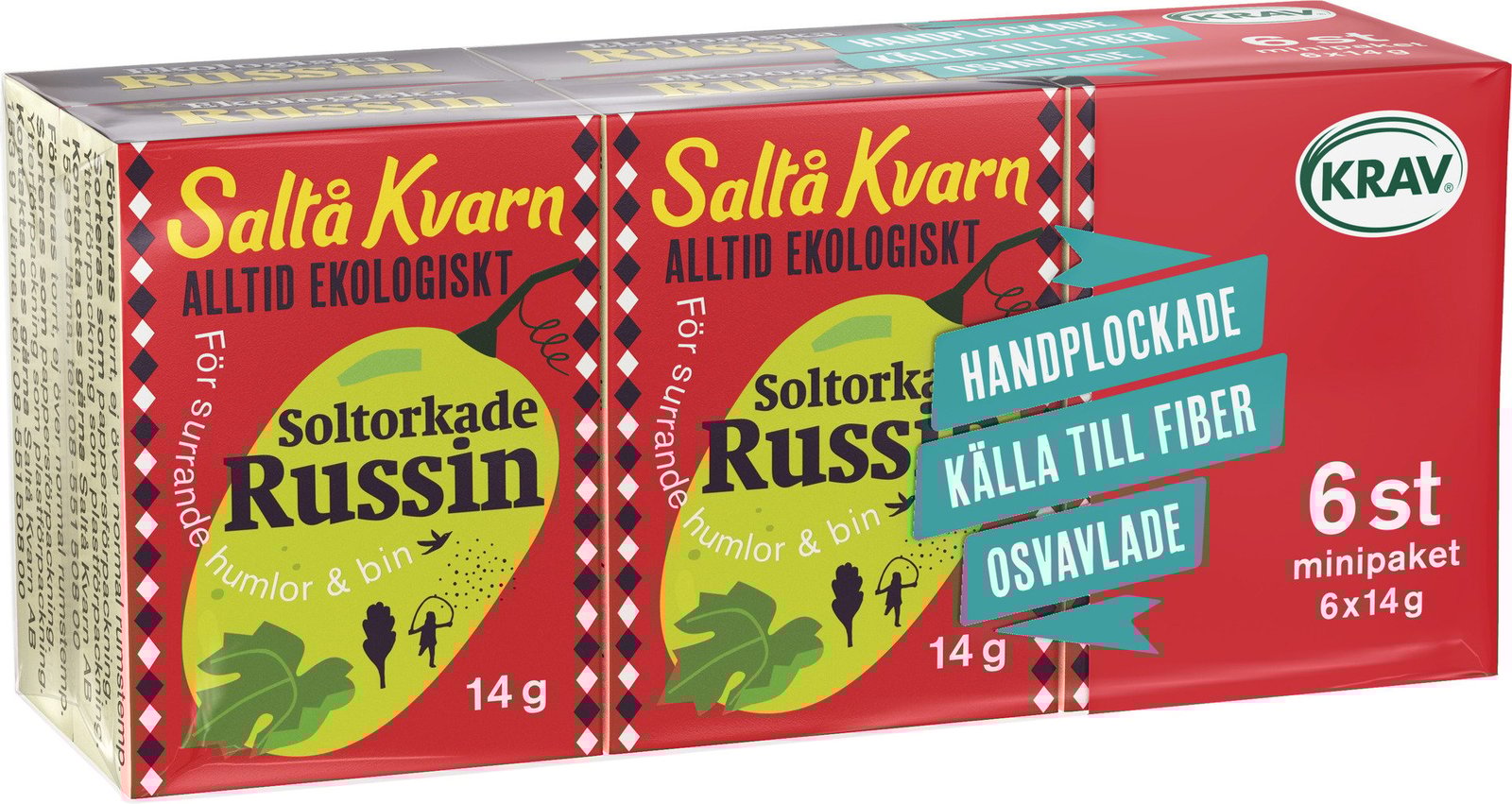 Saltå Kvarn Russin 6 x 14g
