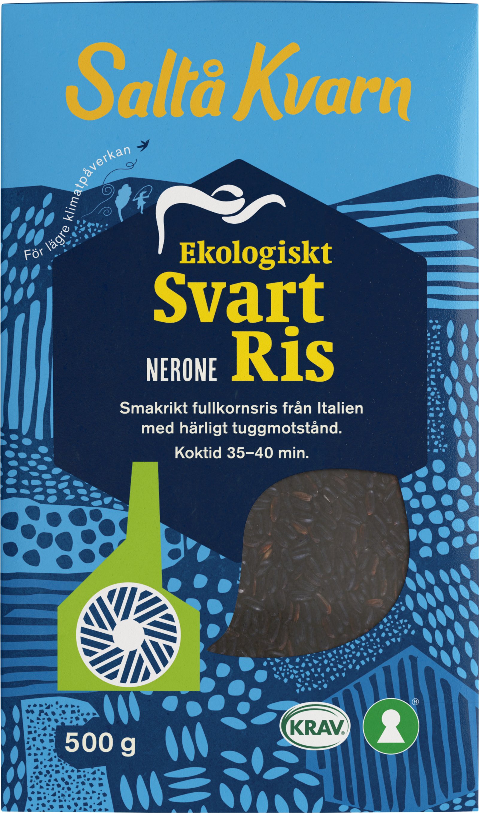 Saltå Kvarn Ekologiskt Svart Ris 500g
