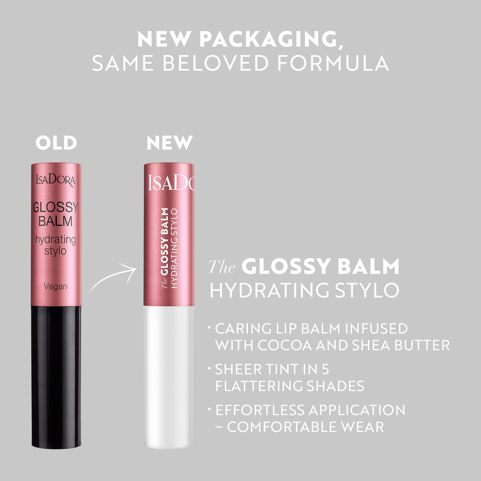IsaDora Glossy Balm Hydrating Stylo 40 Bare Beige 1,6g