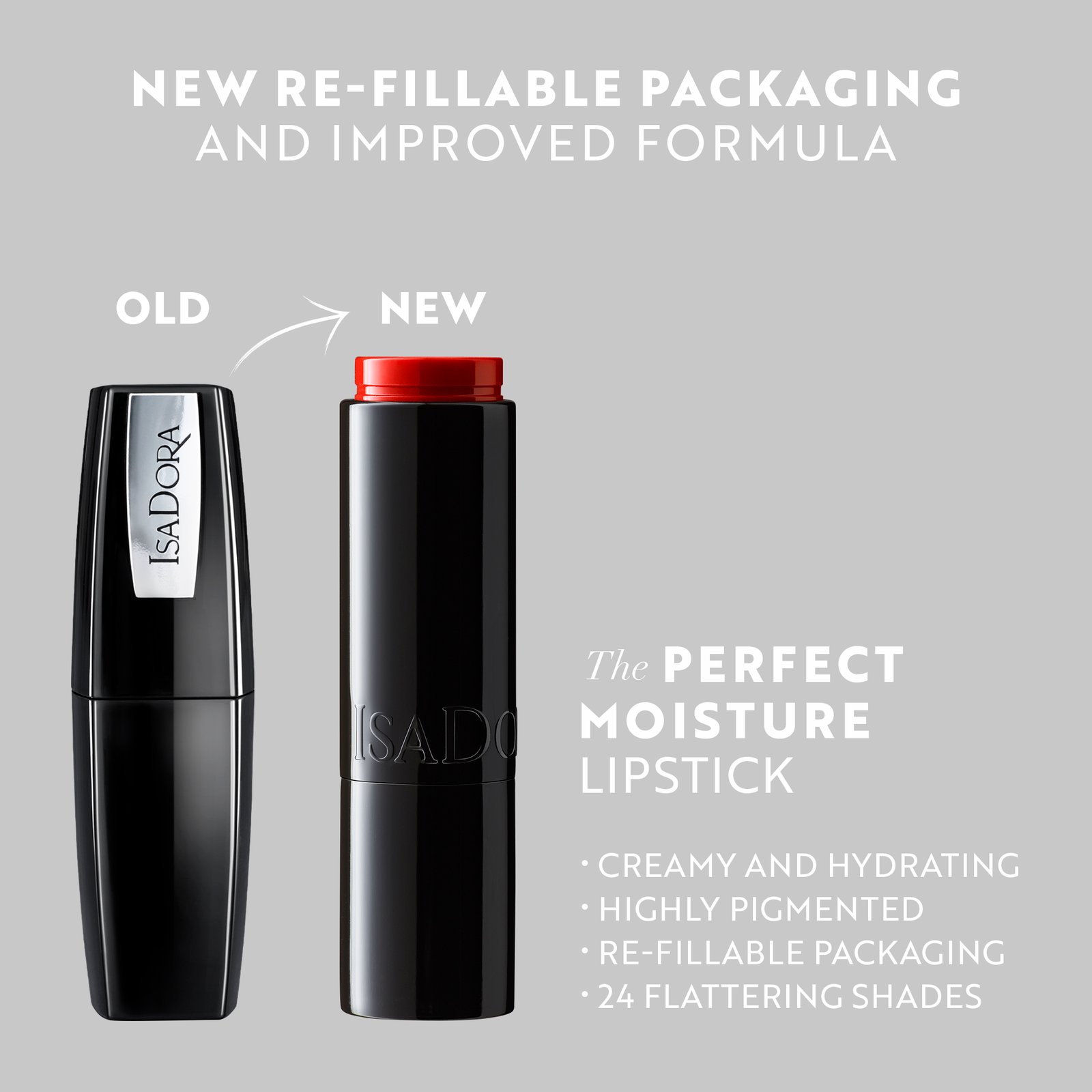 IsaDora Perfect Moisture Lipstick 210 Ultimate Red 4g
