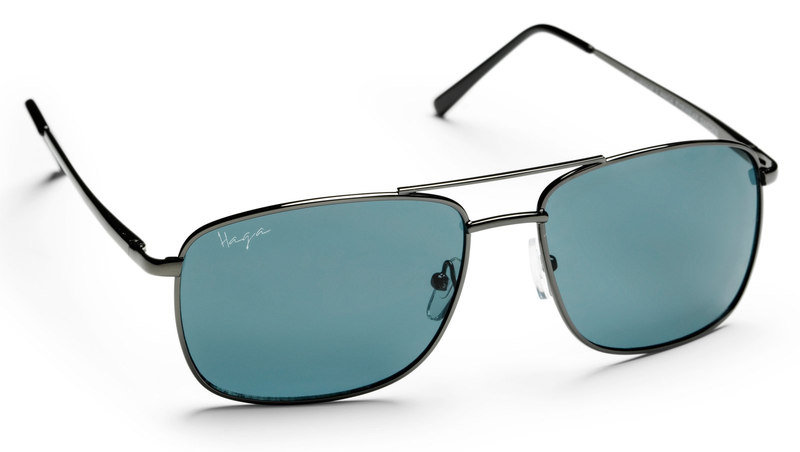 Haga Eyewear Prague Shiny Gun Grey lens