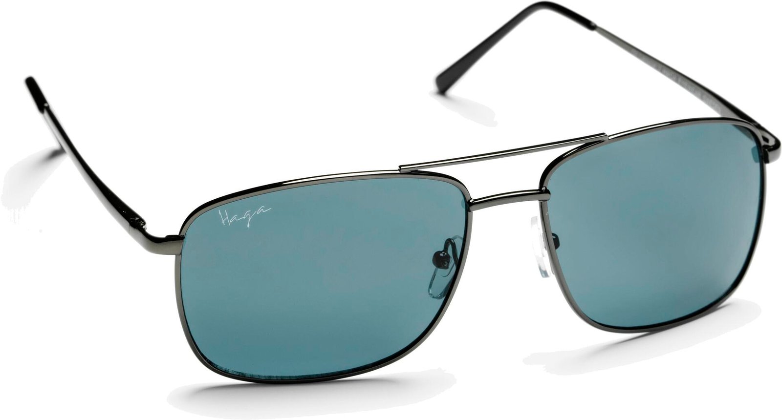Haga Eyewear Prague Shiny Gun Grey lens