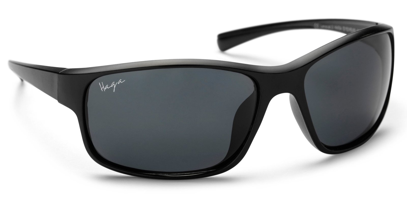 Haga Eyewear Bristol Polarized Black Grey lens