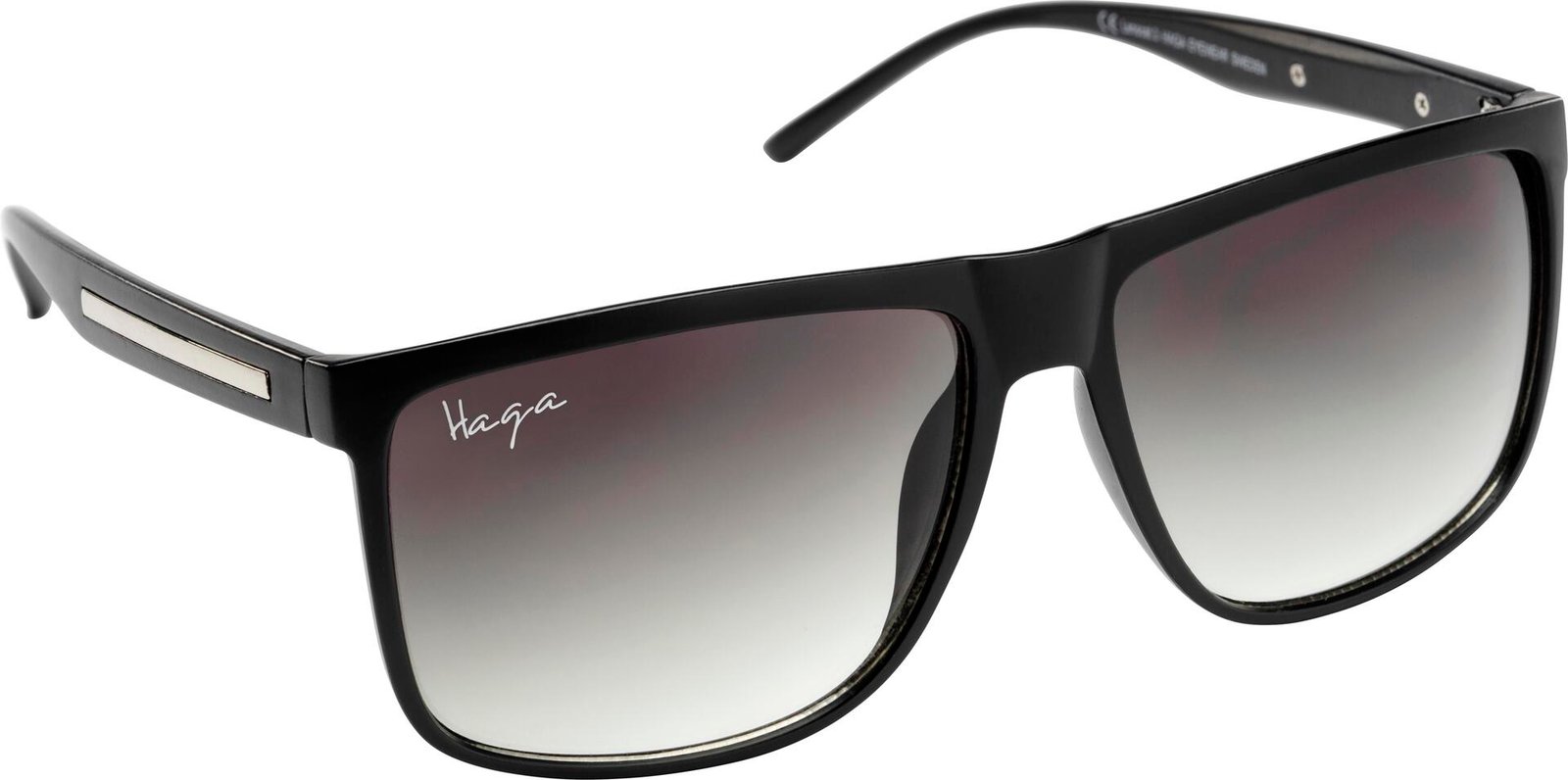 Haga Eyewear Boston Matt Black Green Gradient lens