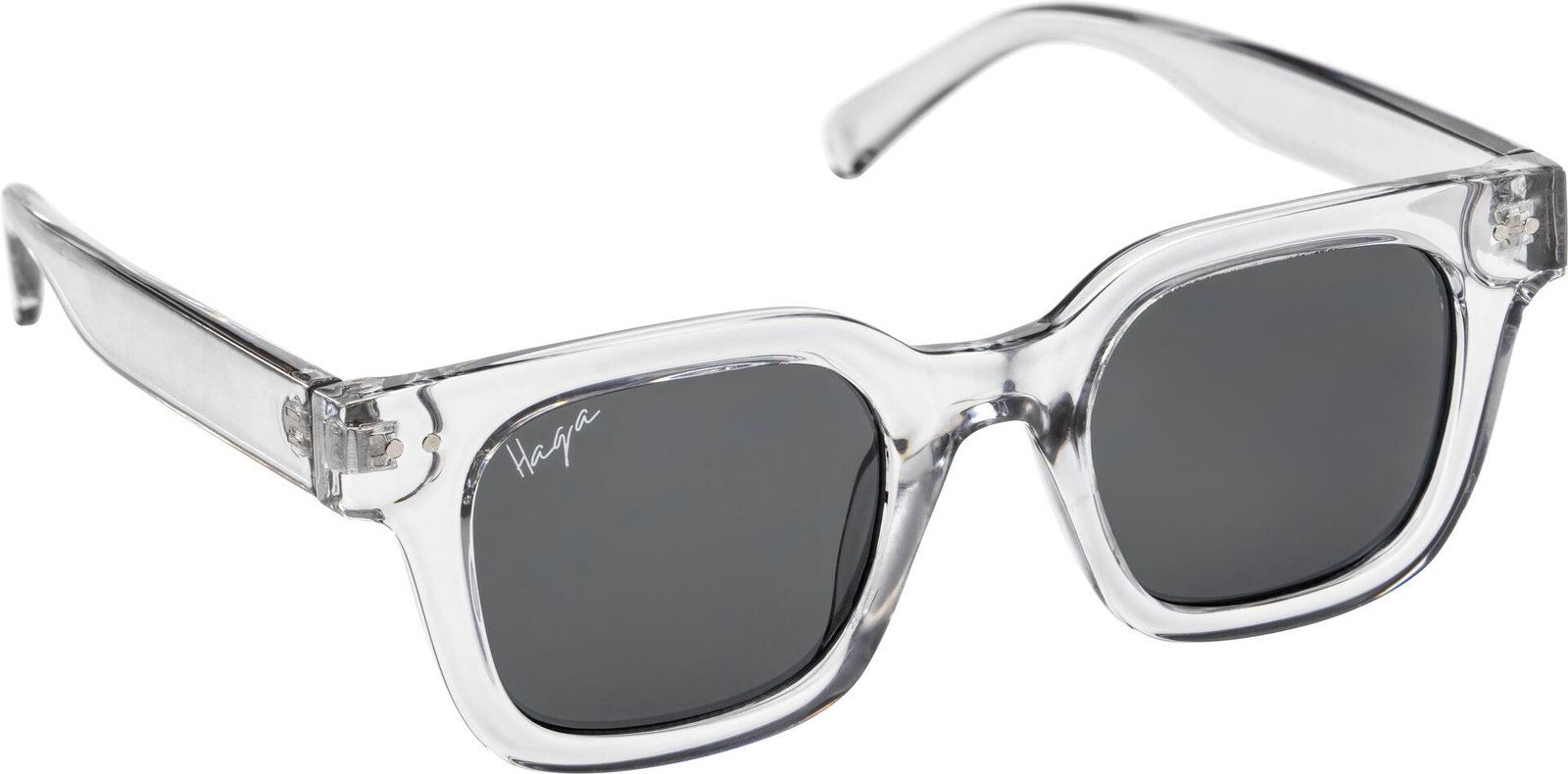 Haga Eyewear Glasgow Transparent Light Grey Smoke lens