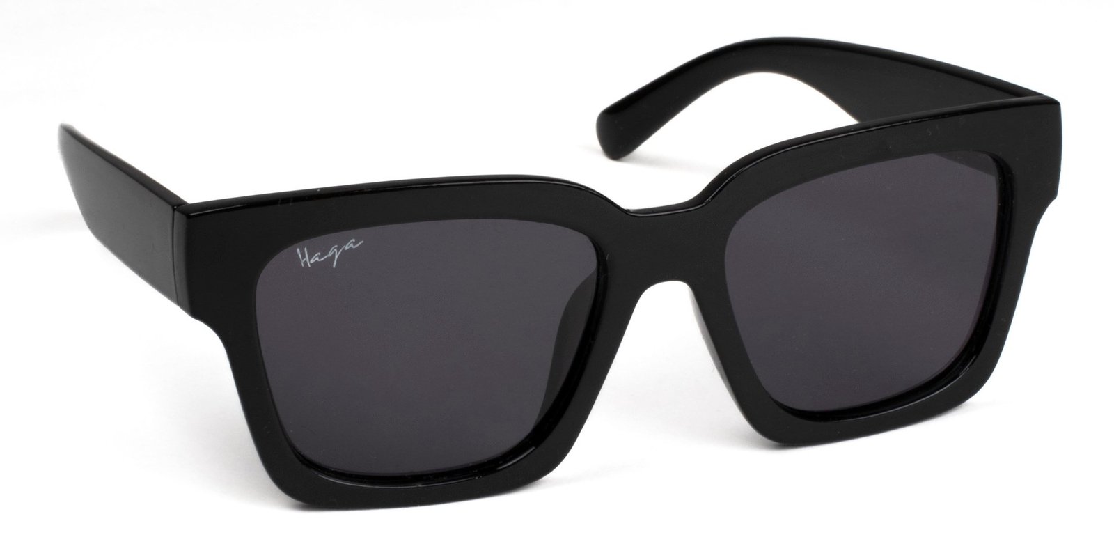Haga Eyewear Brussel Polarized Black Grey lens