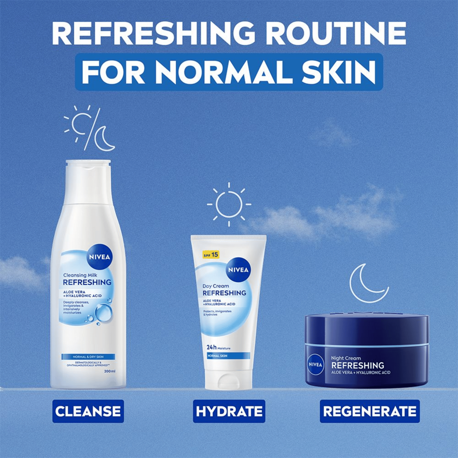 NIVEA Ansiktsrengöring Cleansing Milk Refreshing 200 ml