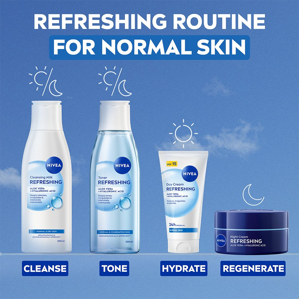 NIVEA Ansiktsvatten Toner Refreshing 200 ml