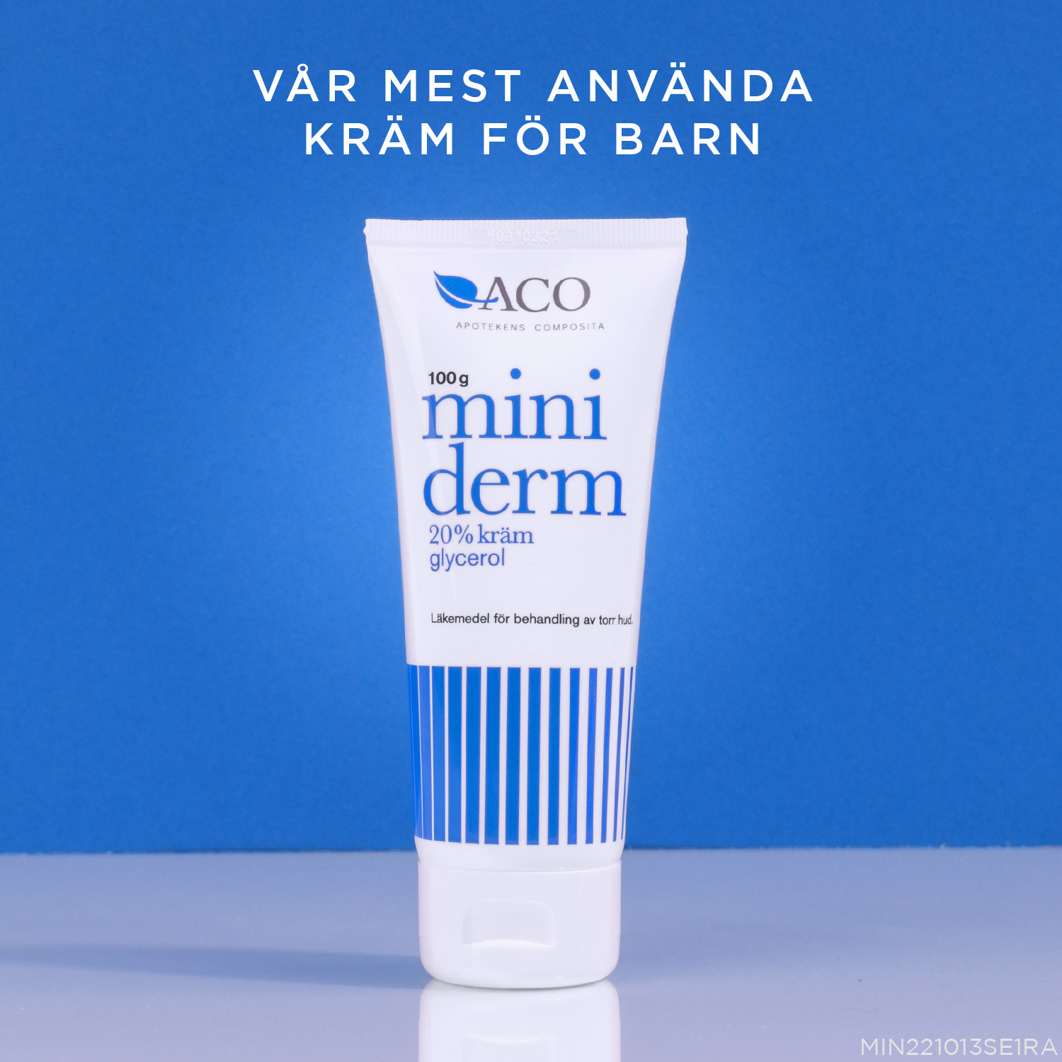Miniderm Kräm 20% glycerol Torr Hud 100g