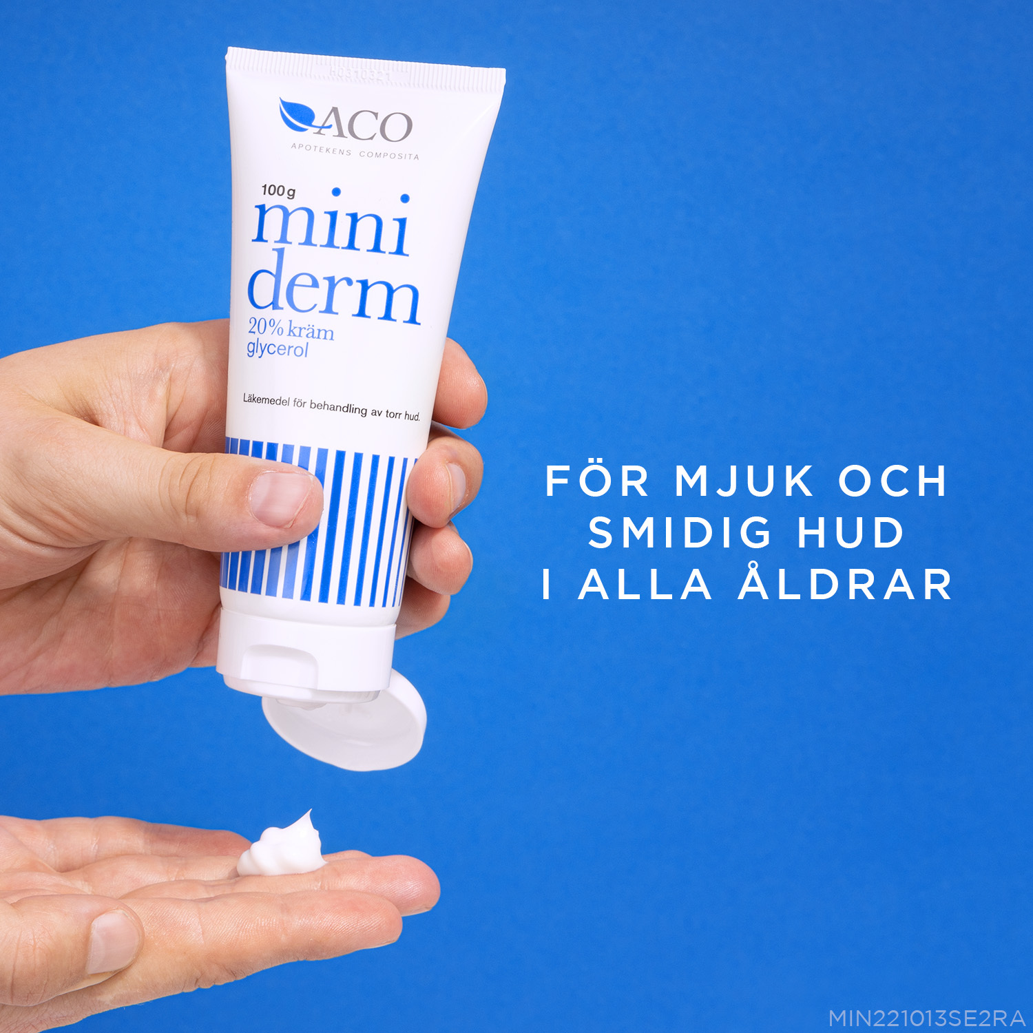 Miniderm Kräm 20% glycerol Torr Hud 100g