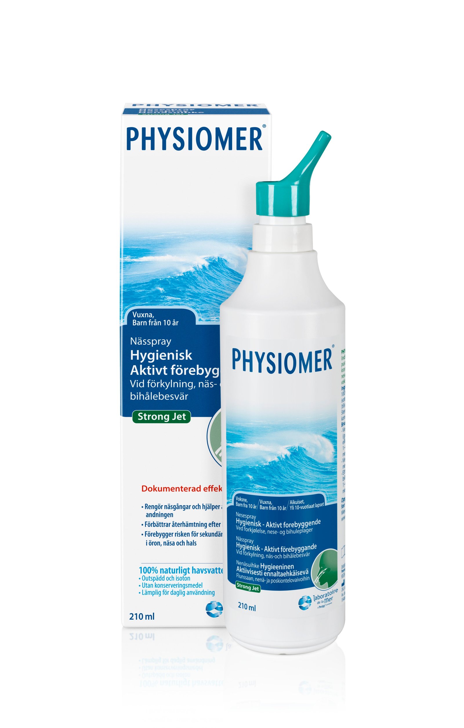 Physiomer Strong Jet Naturlig Nässkölj Näs & Bihålebesvär 210 ml