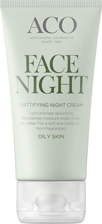Aco Face Mattifying Night Cream Nattkräm 50 ml