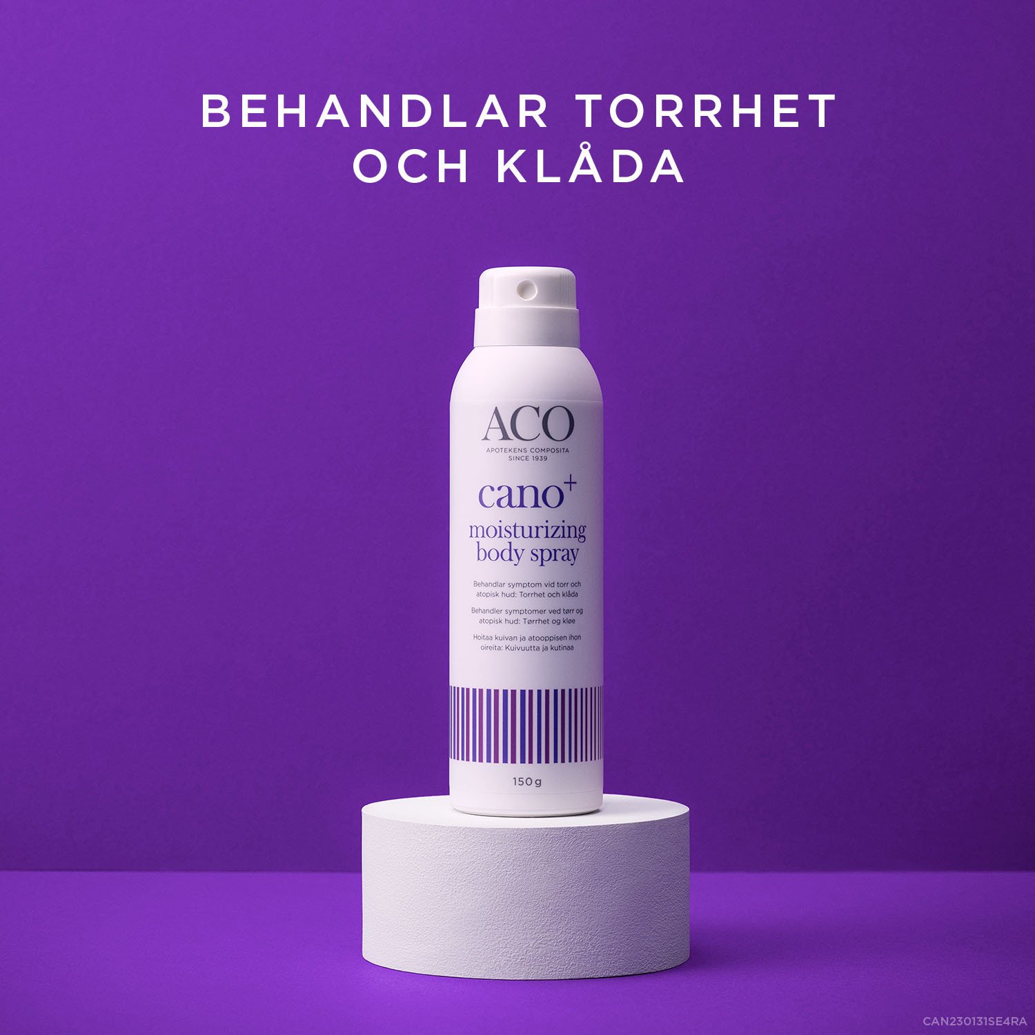 Canoderm Cano+ Moisturizing Body Spray Torr Hud 150 g