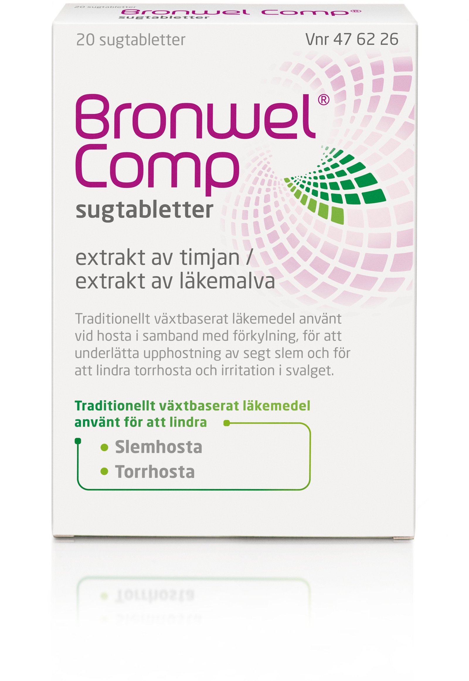 Bronwel Comp Sugtabletter Slem & Torrhosta Vid Förkylning 20 st