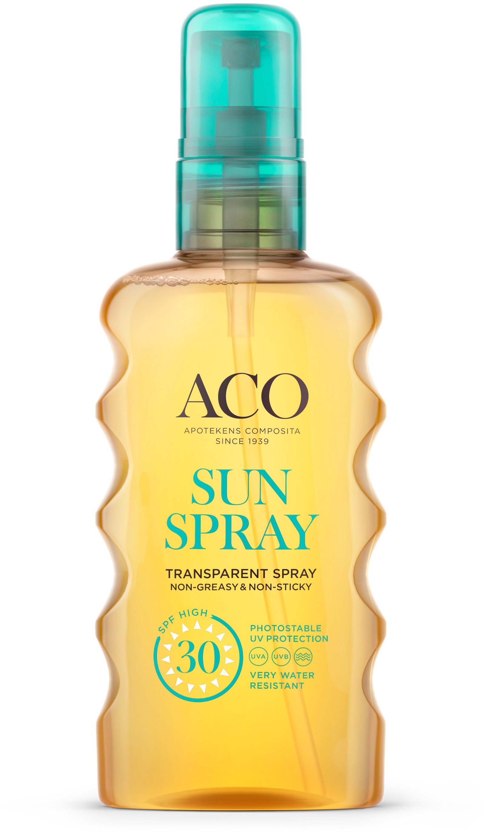Aco Sun Transparent Spray SPF30 Solskydd Kropp 175 ml