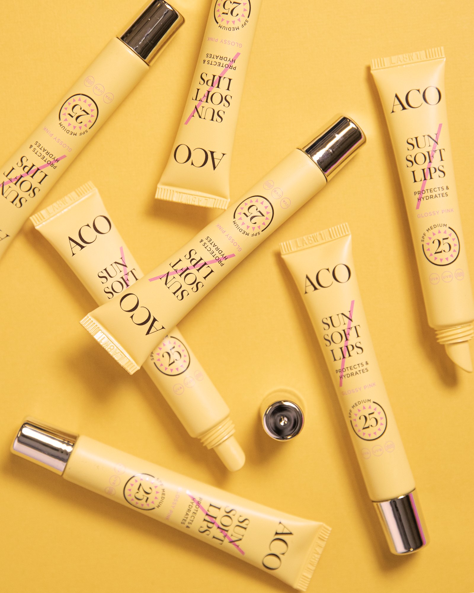 Aco Sun Soft Lips SPF25 Solskydd Läppar 12 ml