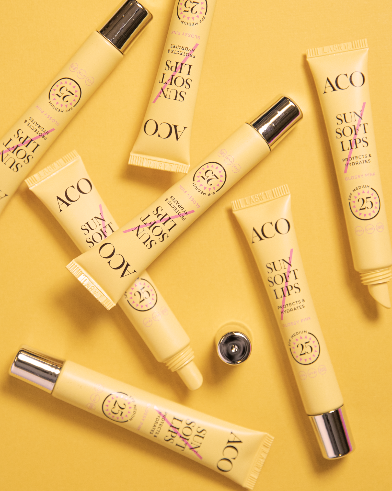 Aco Sun Soft Lips SPF25 Solskydd Läppar 12 ml