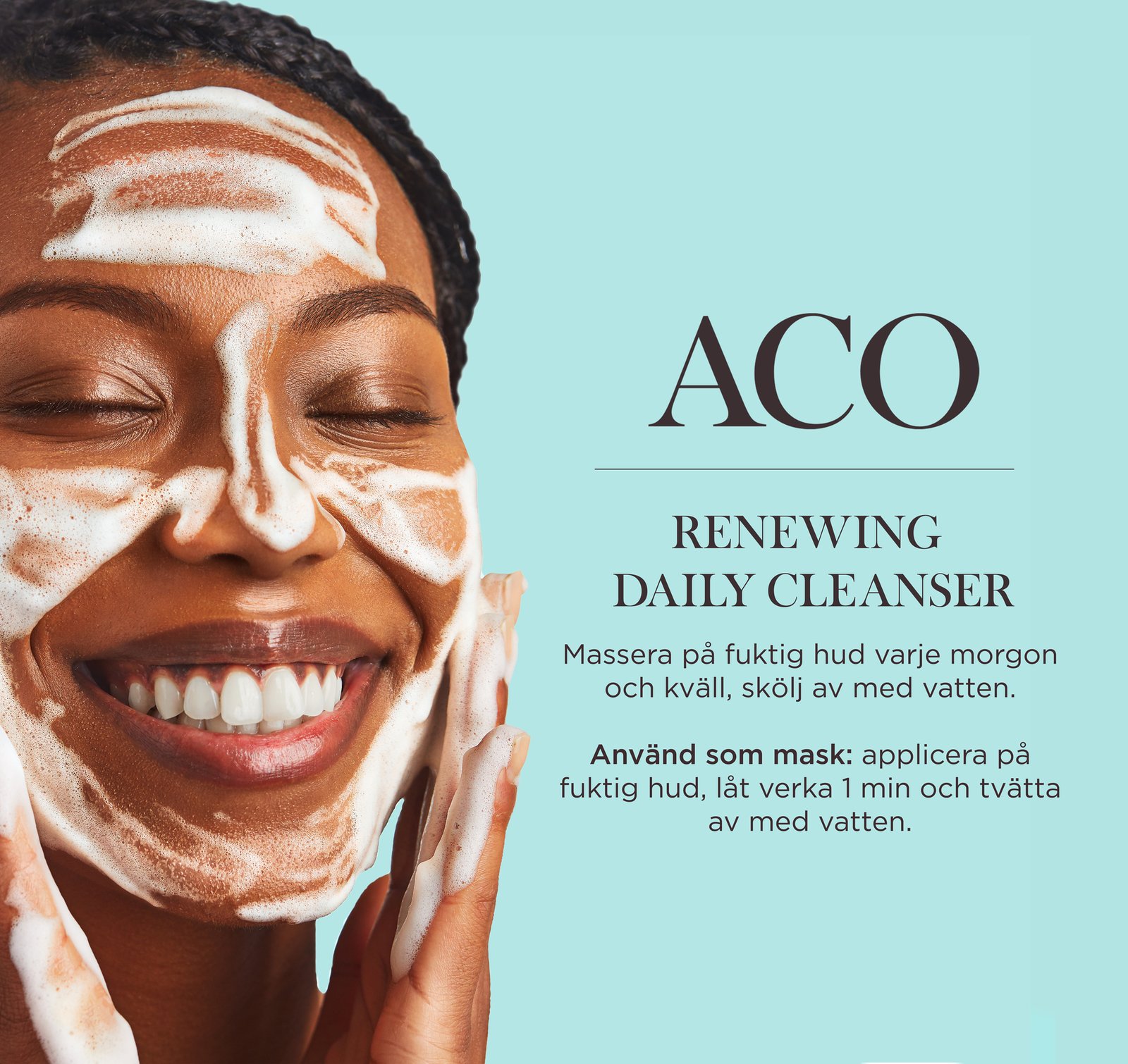 ACO Face Pure Glow Renewing Daily Cleanser Ansiktsrengöring 150 ml