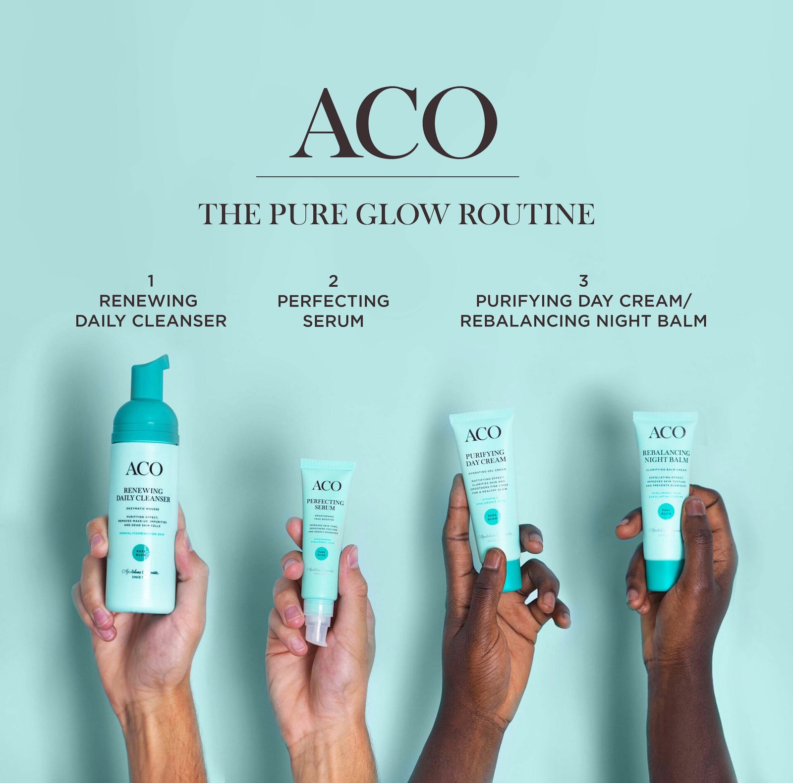 ACO Face Pure Glow Renewing Daily Cleanser Ansiktsrengöring 150 ml