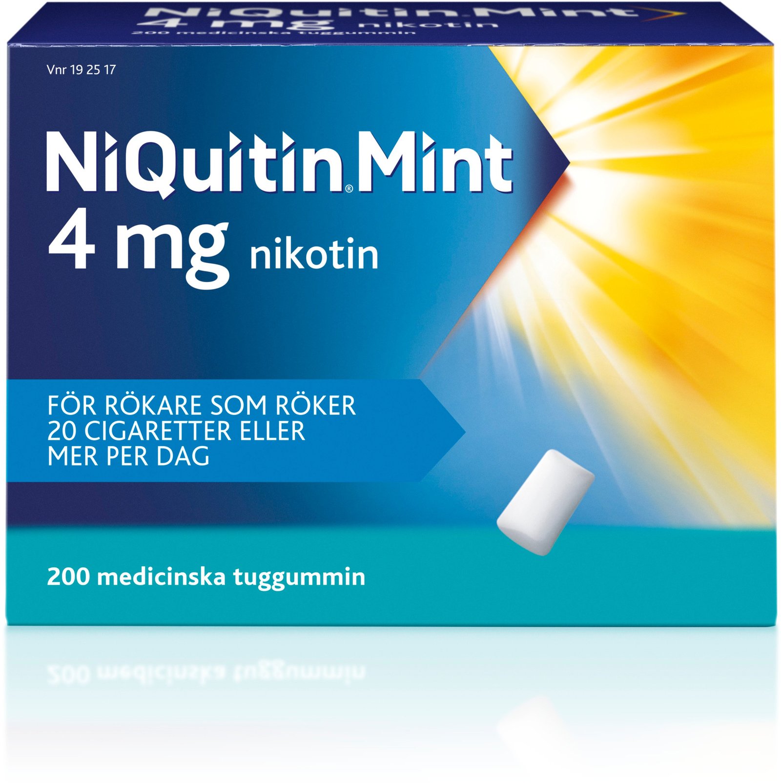 NiQuitin Mint 4 mg Medicinskt tuggummi 200 st