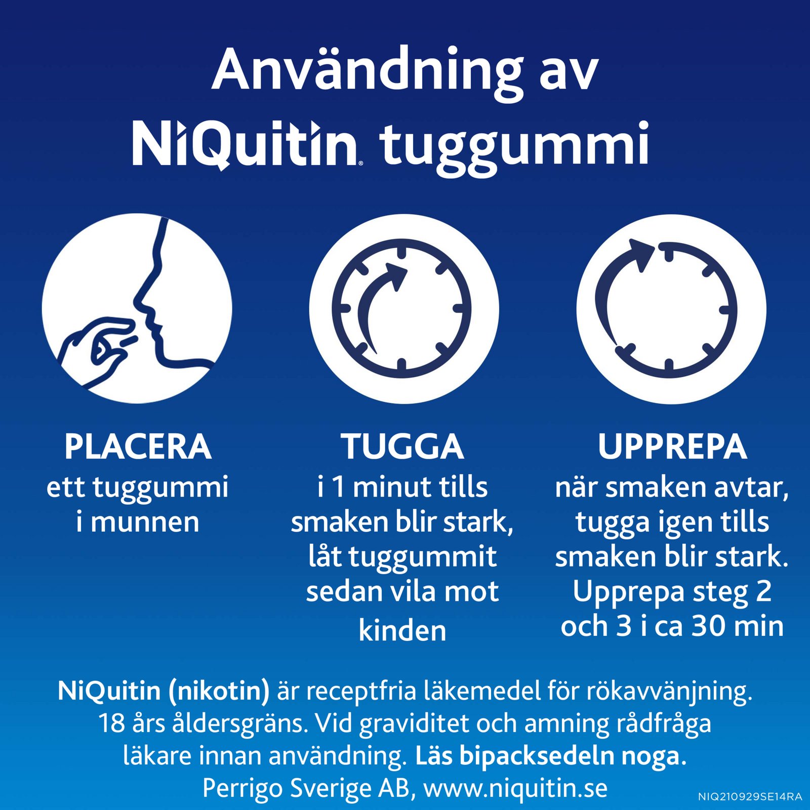 NiQuitin Mint 2 mg Medicinskt Nikotintuggummi 200 st