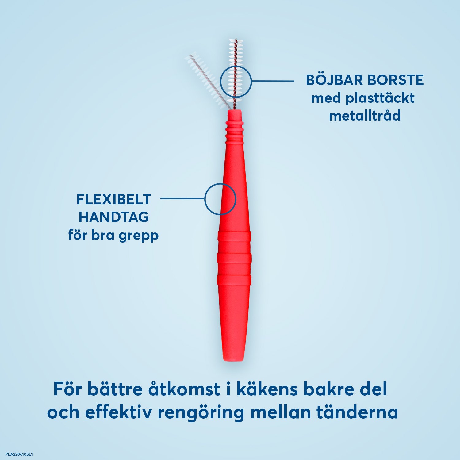 Plackers Dental Brush Mellanrumsborste Röd S (0,5 mm) 24 st