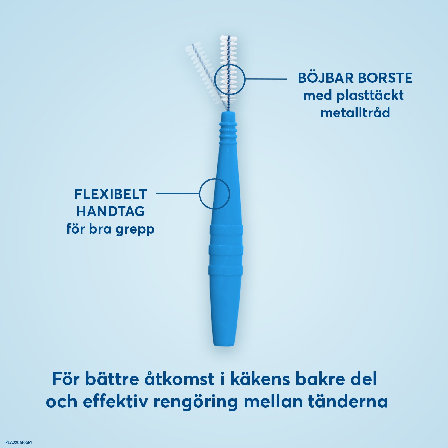 Plackers Dental Brush Mellanrumsborste Blå M (0,6mm) 24 st