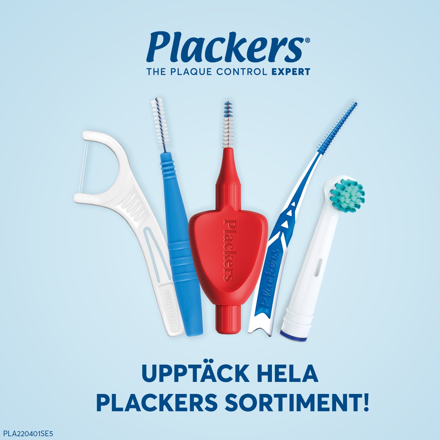 Plackers Dental Brush Mellanrumsborste Gul L (0,7 mm) 24 st