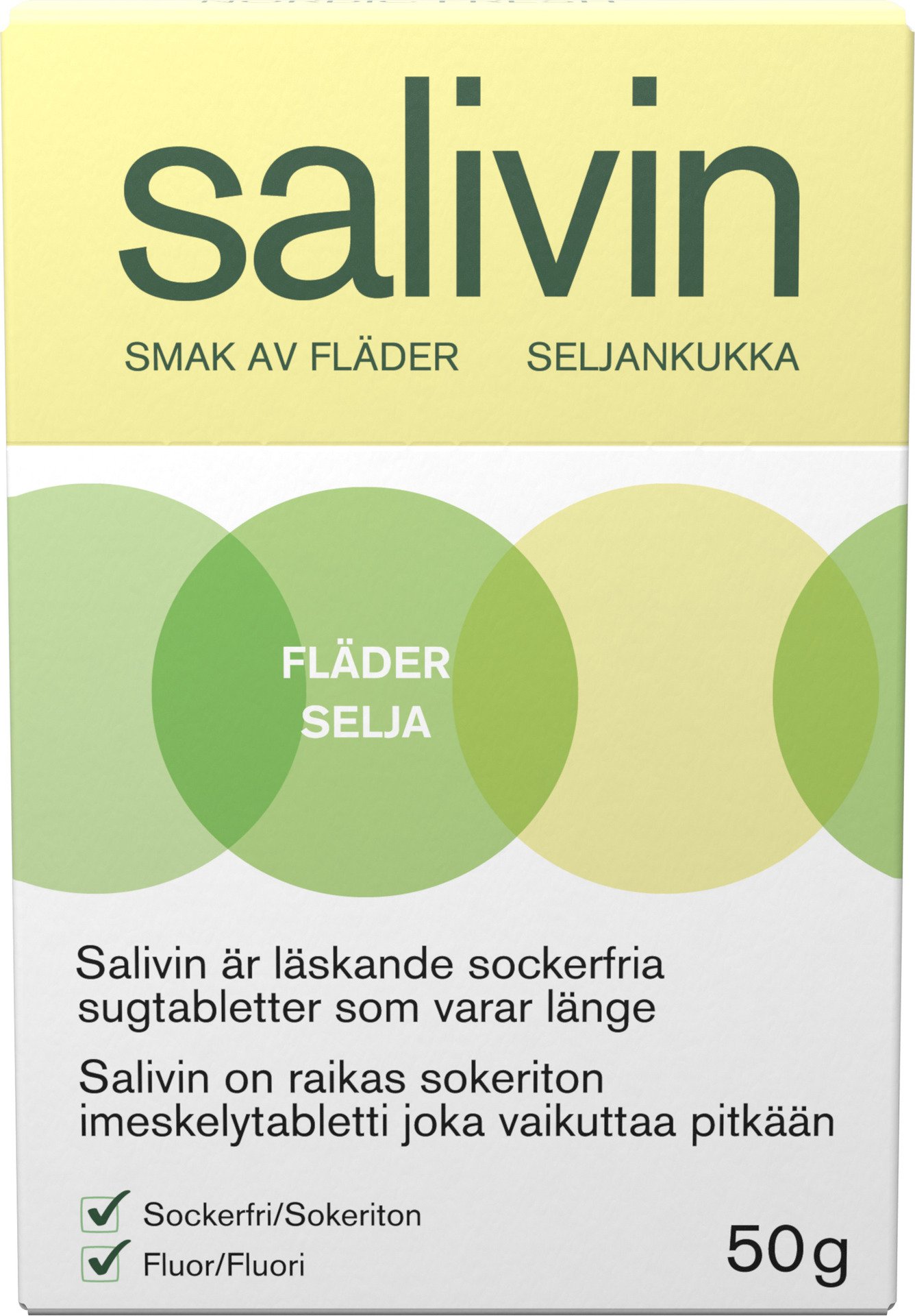 Salivin Sugtabletter Vid Muntorrhet Fläder 50 g