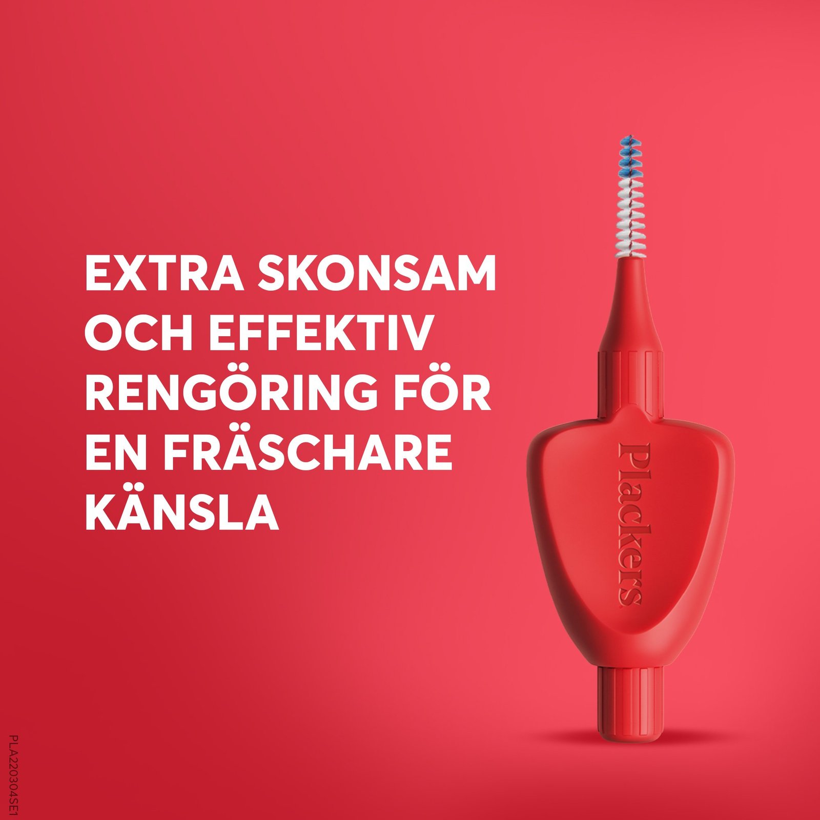 Plackers Gentle Brush Skonsam Mellanrumsborste Röd S (0,5 mm) 6 st